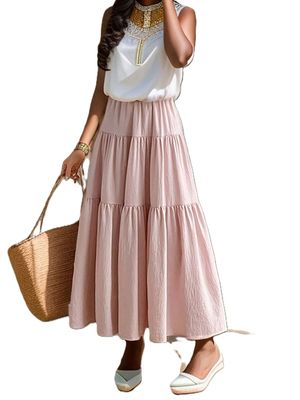 Elegant Midi Skirt with Pockets