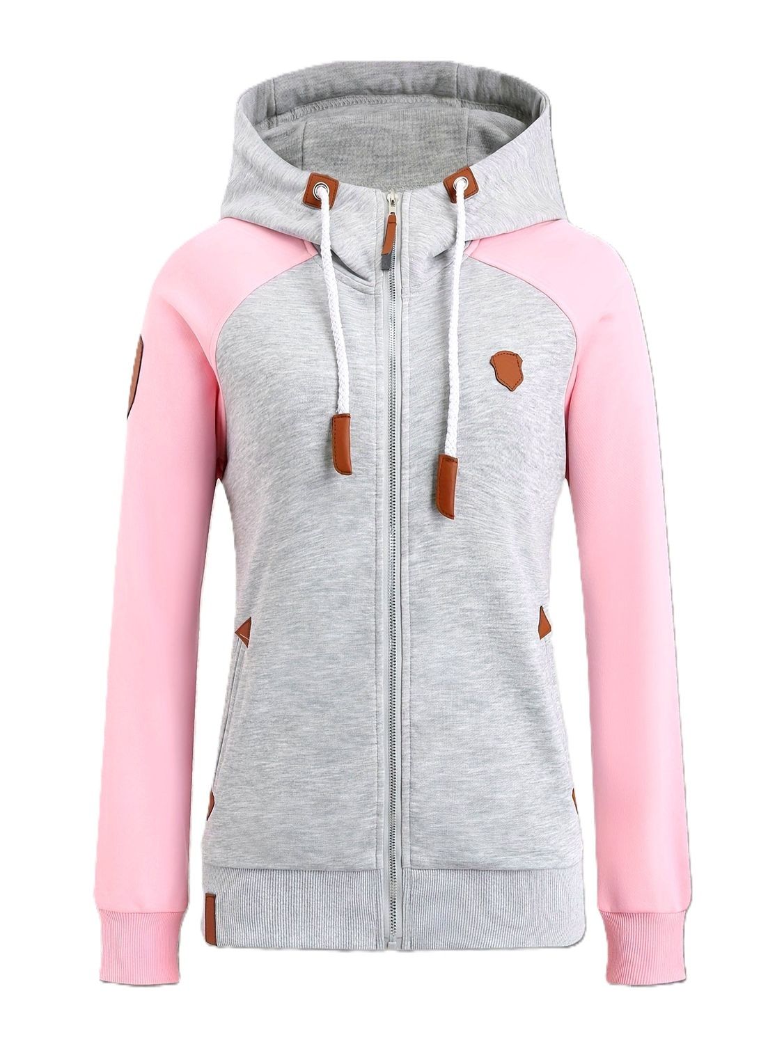 Light Gray Women’s Hoodie Jacket