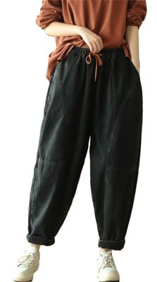 ZenRoots – Loose Cotton Pants with a Boho Touch and Relaxed Fit