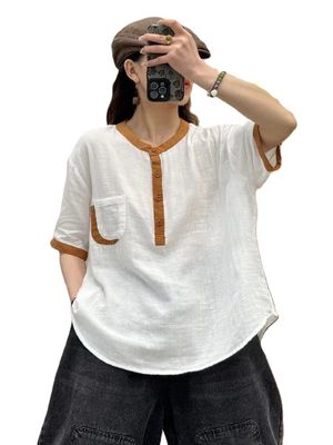 UrbanZen – Vintage-Inspired Loose Tee with a Light