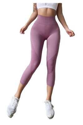 NaturaLine – Seamless Capri Leggings with Elastic Support Bands
