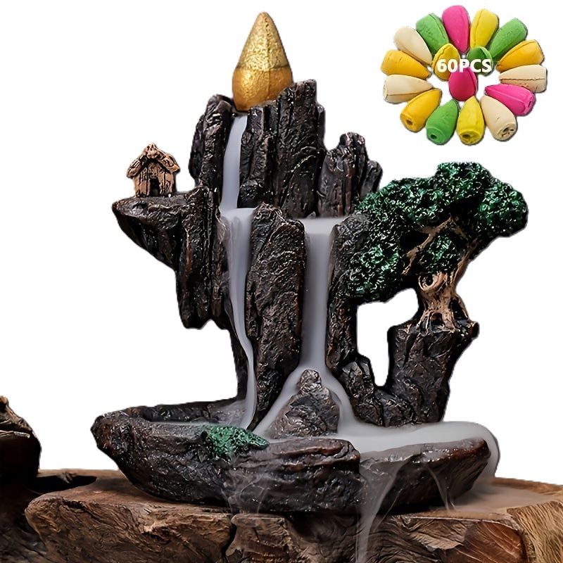Mountain-Shaped Incense Burner