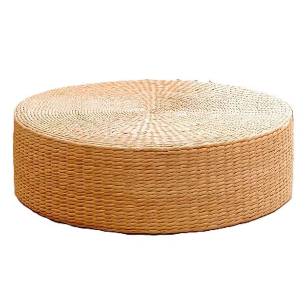 Natural Straw Meditation Pouf
