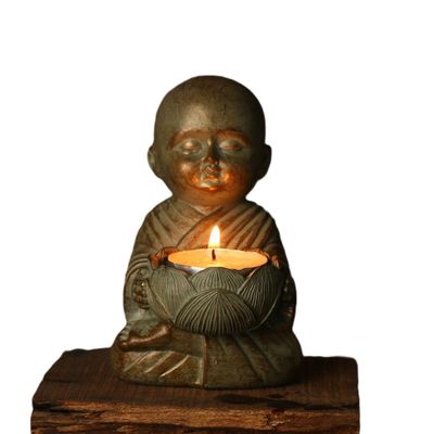 Zen Buddha Meditation Candle Holder