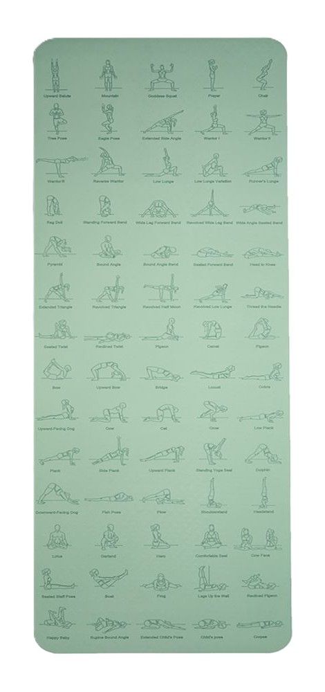 Ananda Pose – Eco-Friendly Yoga Mat with Visual Guidance