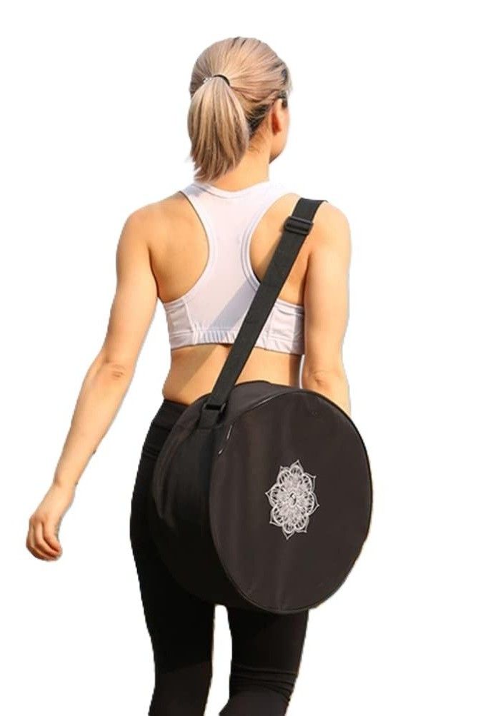 Padma Bag – Yoga Wheel Backpack with Mandala Print, Large Capacity and Double Zipper