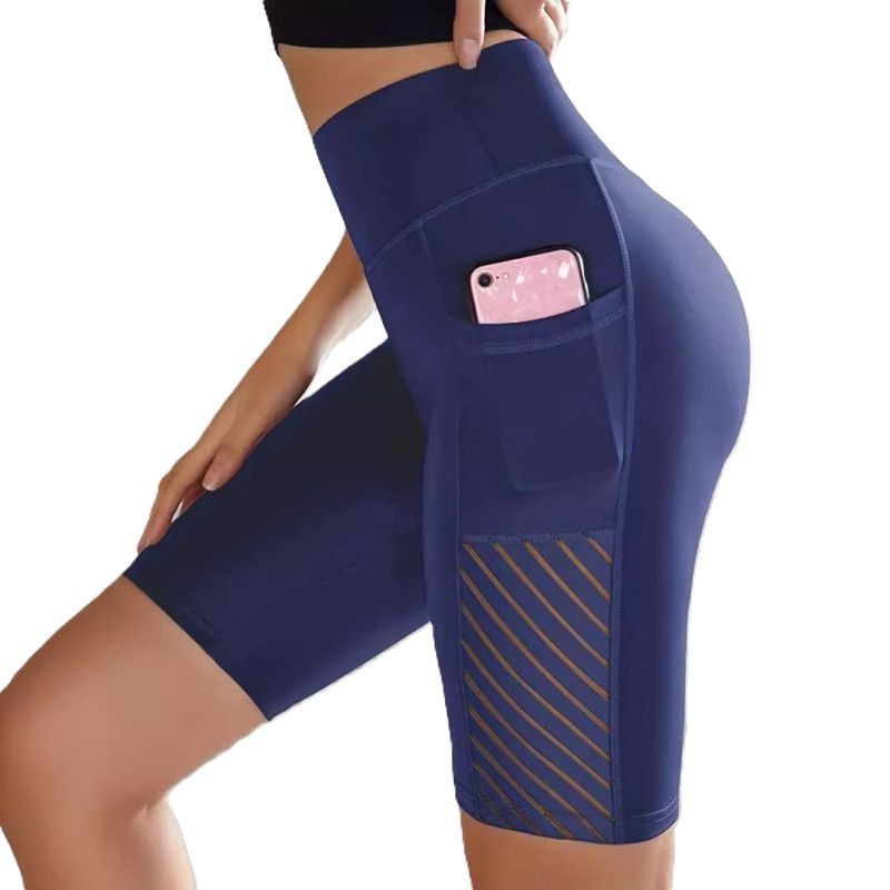 Elementa Glide — Shorts de Malha Cintura Alta com Bolso Invisível e Estilo Contemporâneo