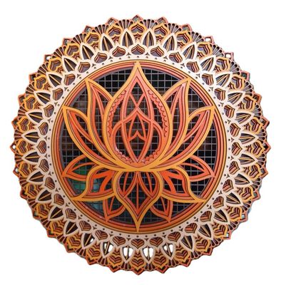 Mandala Lotus — 3D Wooden Art to Transform Your Space