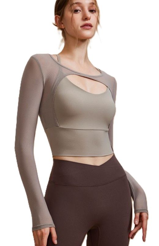 Aluna Air Tee – Mesh Top for Flow and Lightness