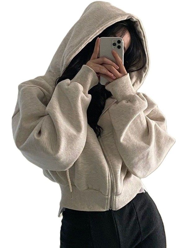 Nova Flow Hoodie – Cropped, Lined, and Sophisticated for Everyday Life