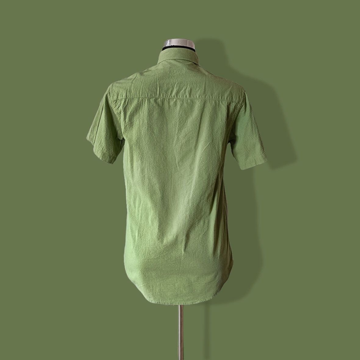 Chemise manches courtes verte