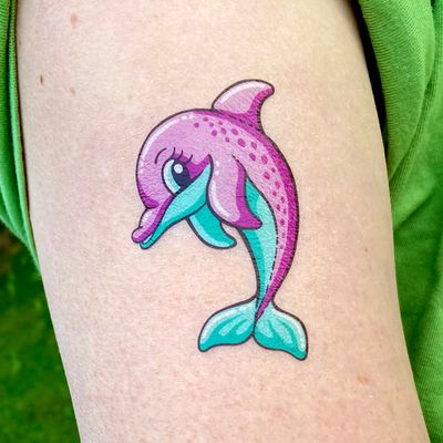 Delfine – Temporäre Tattoos, ein Bogen