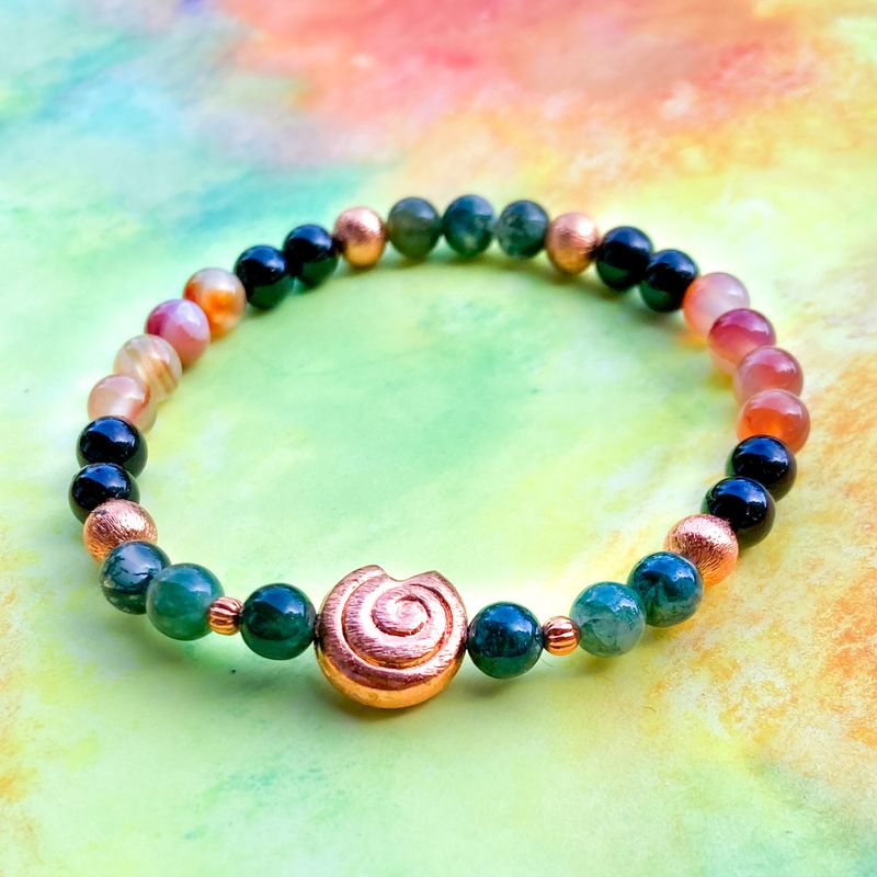 &gt;Durchatmen&lt; Edelstein-Armband