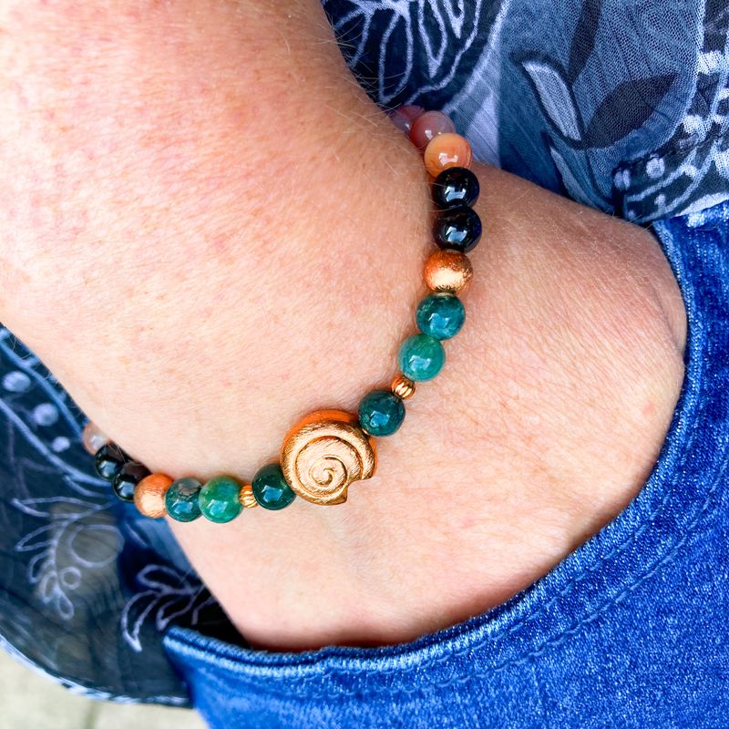 >Durchatmen< Edelstein-Armband