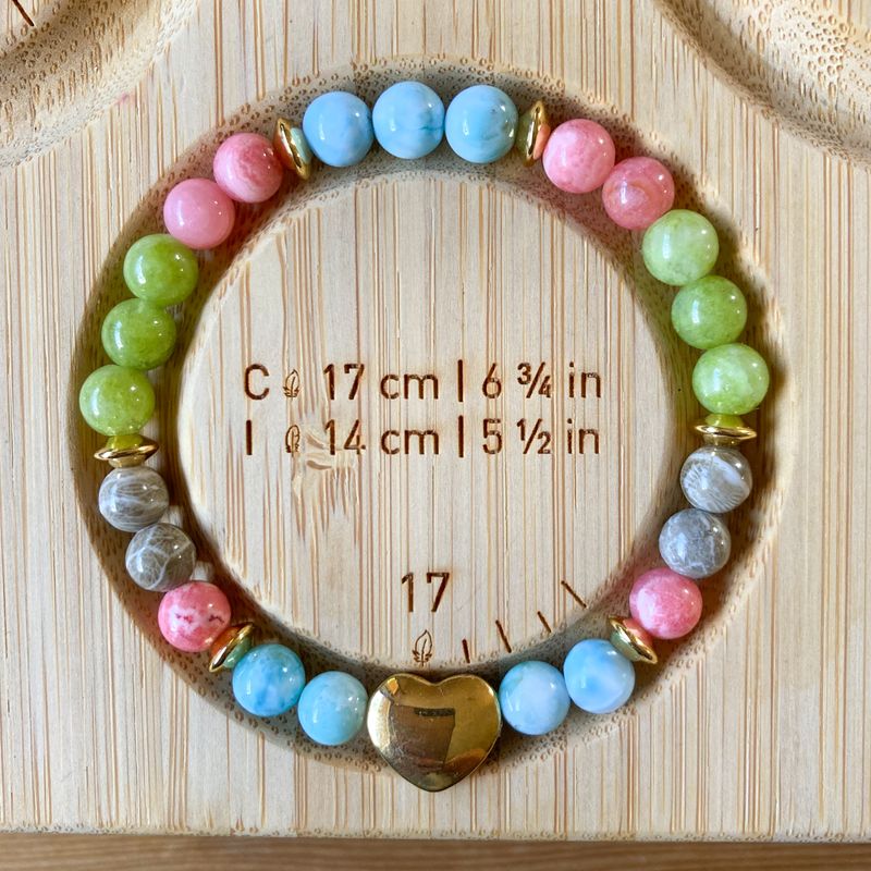 >Kraft der Elemente< Edelstein-Armband