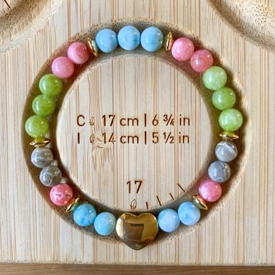 &gt;Kraft der Elemente&lt; Edelstein-Armband