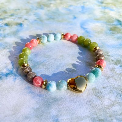 &gt;Kraft der Elemente&lt; Edelstein-Armband