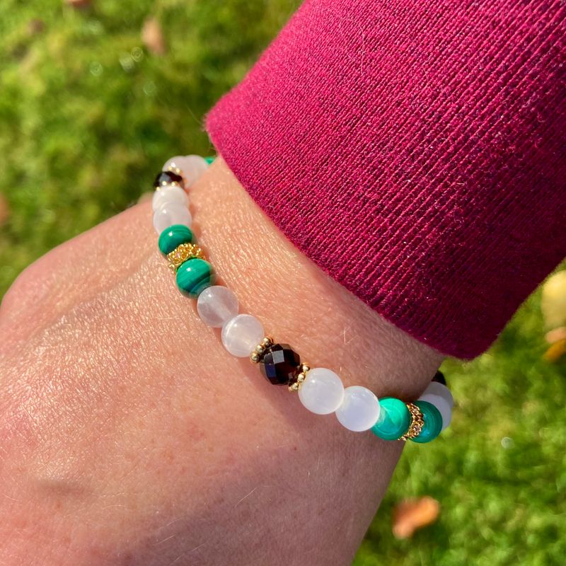 >Gelassenheit< Edelstein-Armband