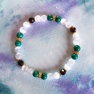 &gt;Gelassenheit&lt; Edelstein-Armband