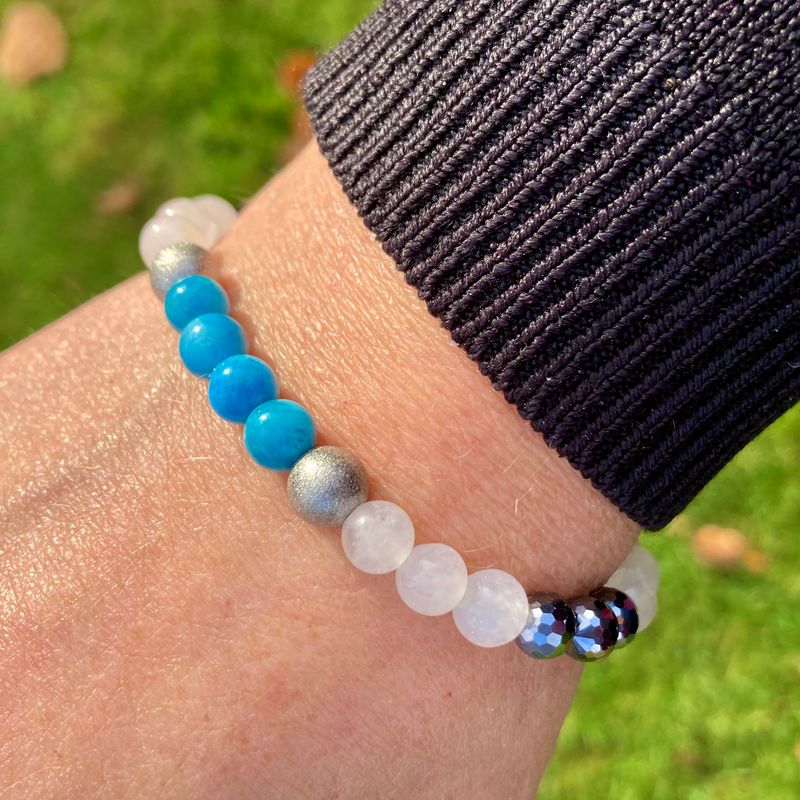 >Energiefeld< Edelstein-Armband