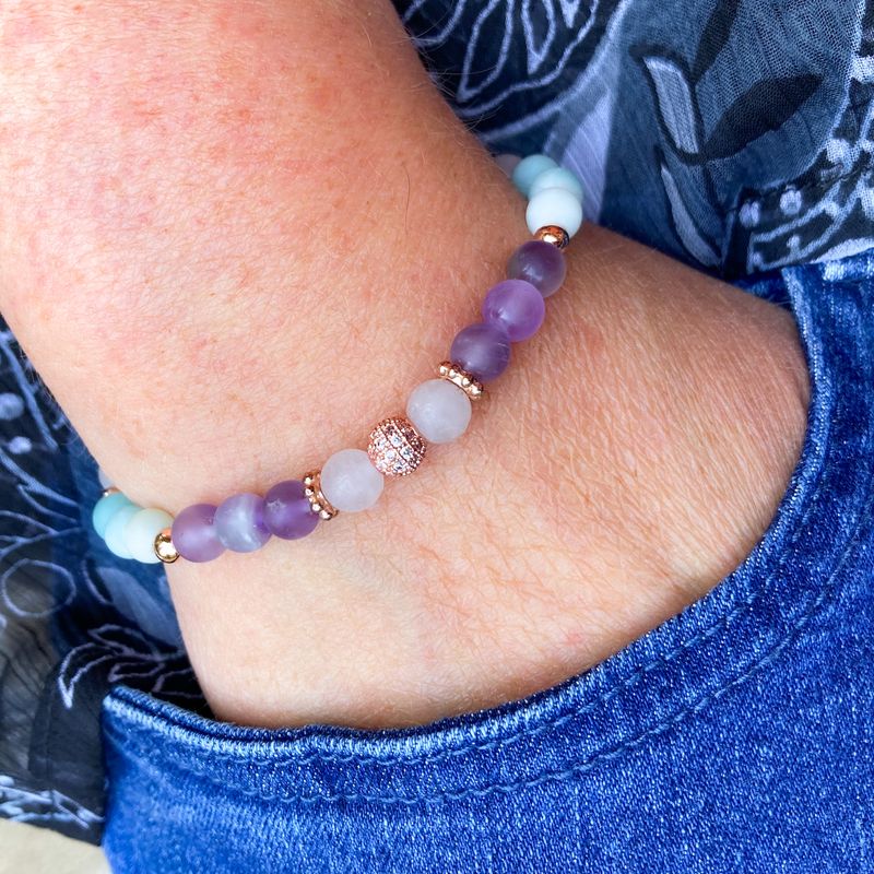 >Inneres Leuchten< Edelstein-Armband