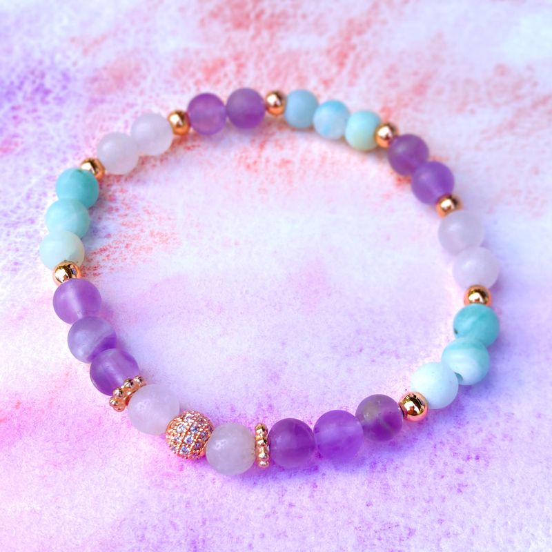 &gt;Inneres Leuchten&lt; Edelstein-Armband