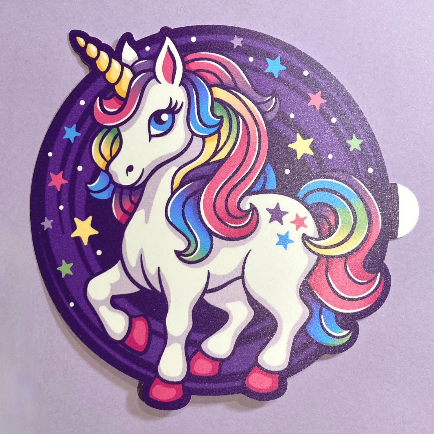 Einhorn Sticker groß &quot;Milchstraße&quot;