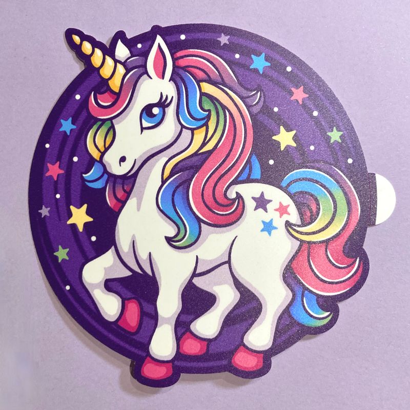 Einhorn Sticker groß &quot;Milchstraße&quot;