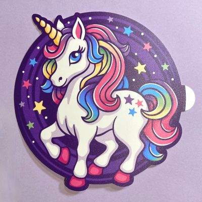 Einhorn Sticker groß &quot;Milchstraße&quot;