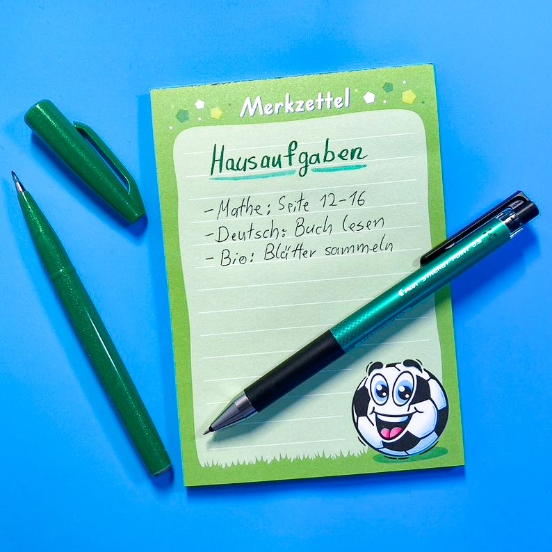 Notizblock "Fußball"