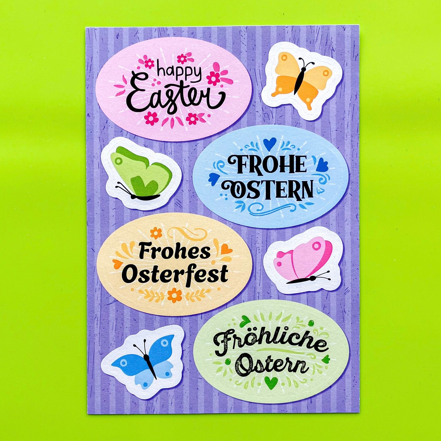 Stickerbogen &quot;Ostergrüße&quot;