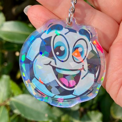 Schlüsselanhänger &quot;Fußball&quot; holografisch
