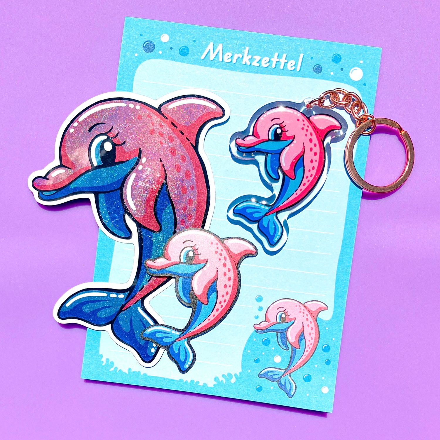 Geschenk Set &quot;Rosa Delfin&quot;