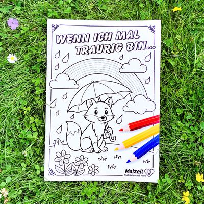 Malbuch &quot;Wenn ich mal traurig bin&quot;