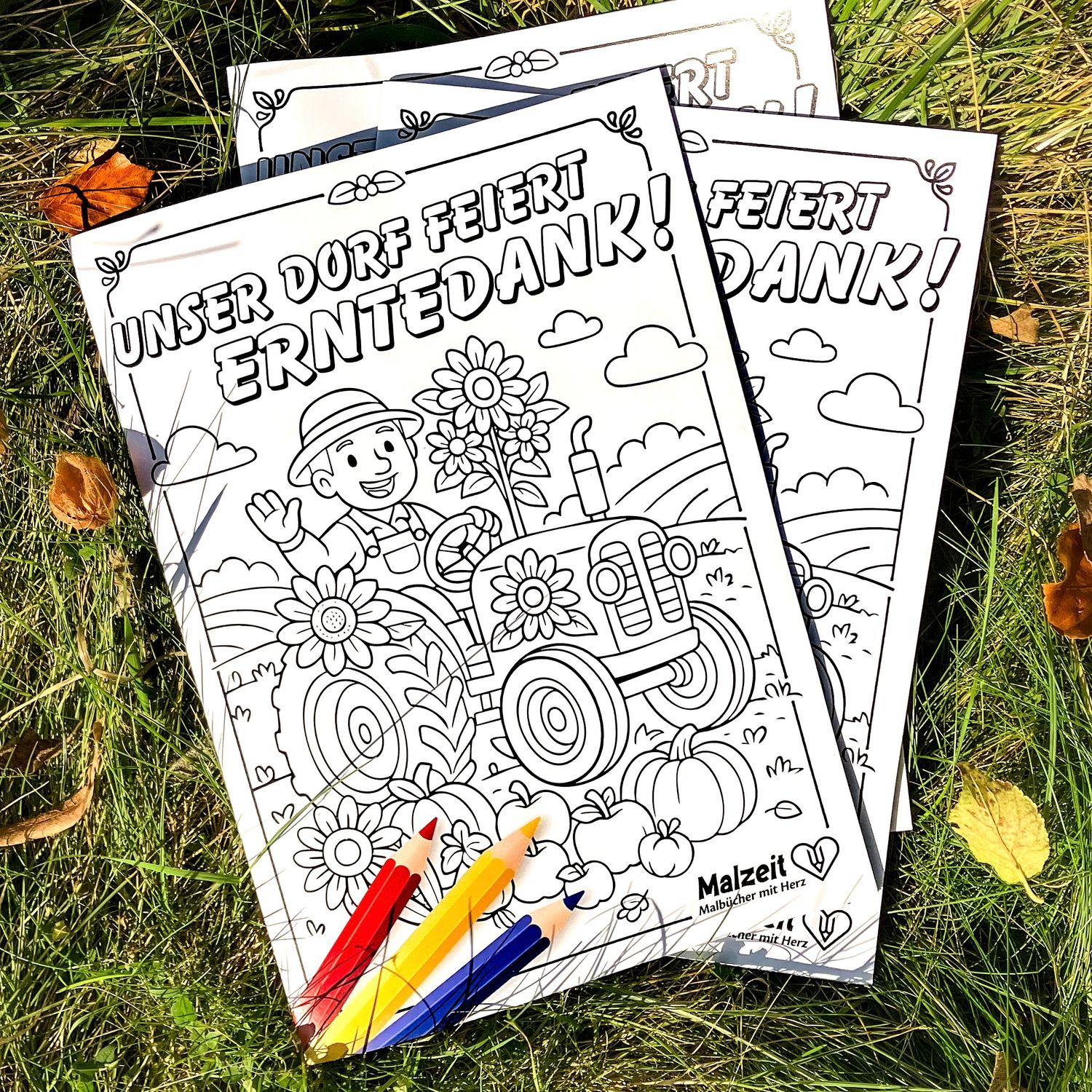 Malbuch "Unser Dorf feiert Erntedank!"
