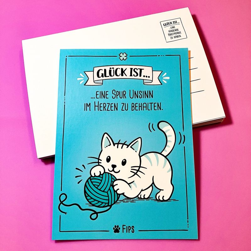 Postkarte "Glück ist..."