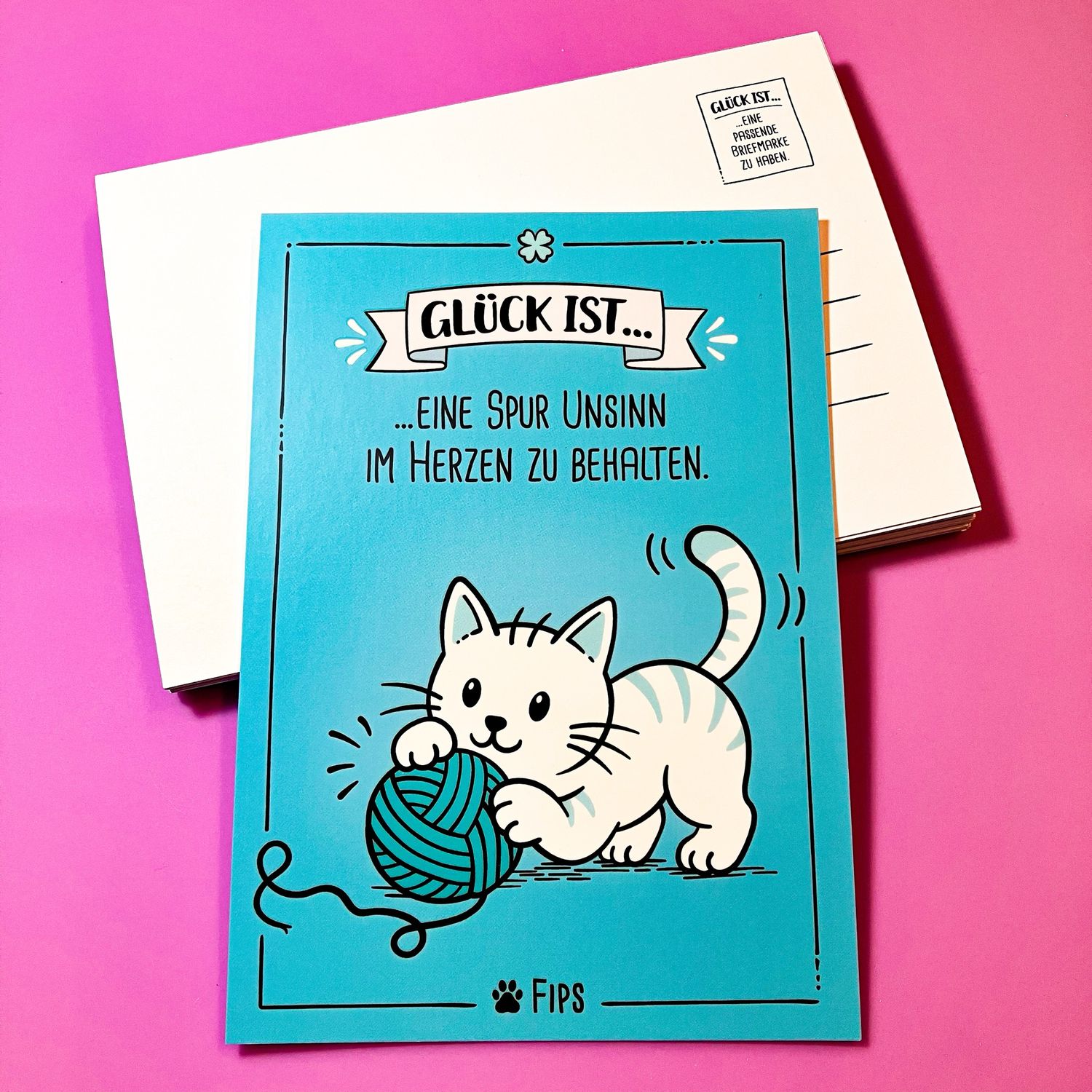 Postkarte "Glück ist..."