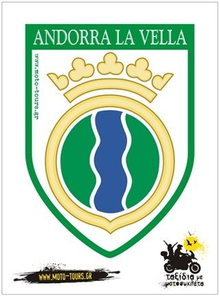 Αυτοκόλλητο Andorra La Vella (AND )