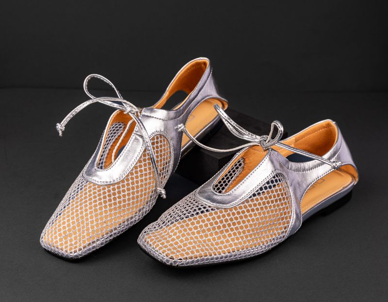 Silver Sandal Mesh