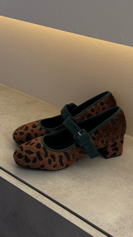 Leopard Mary Jane Heels