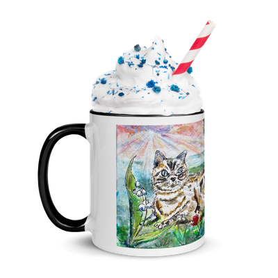 &quot;A Mug of BLESSINGS&quot; Ceramic Mug (10 colours for inside/handle)