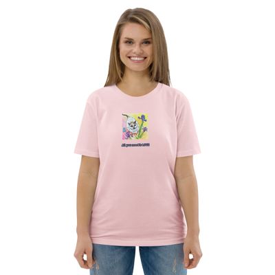 &quot;All you need is LOVE&quot; Unisex organic cotton T-shirt