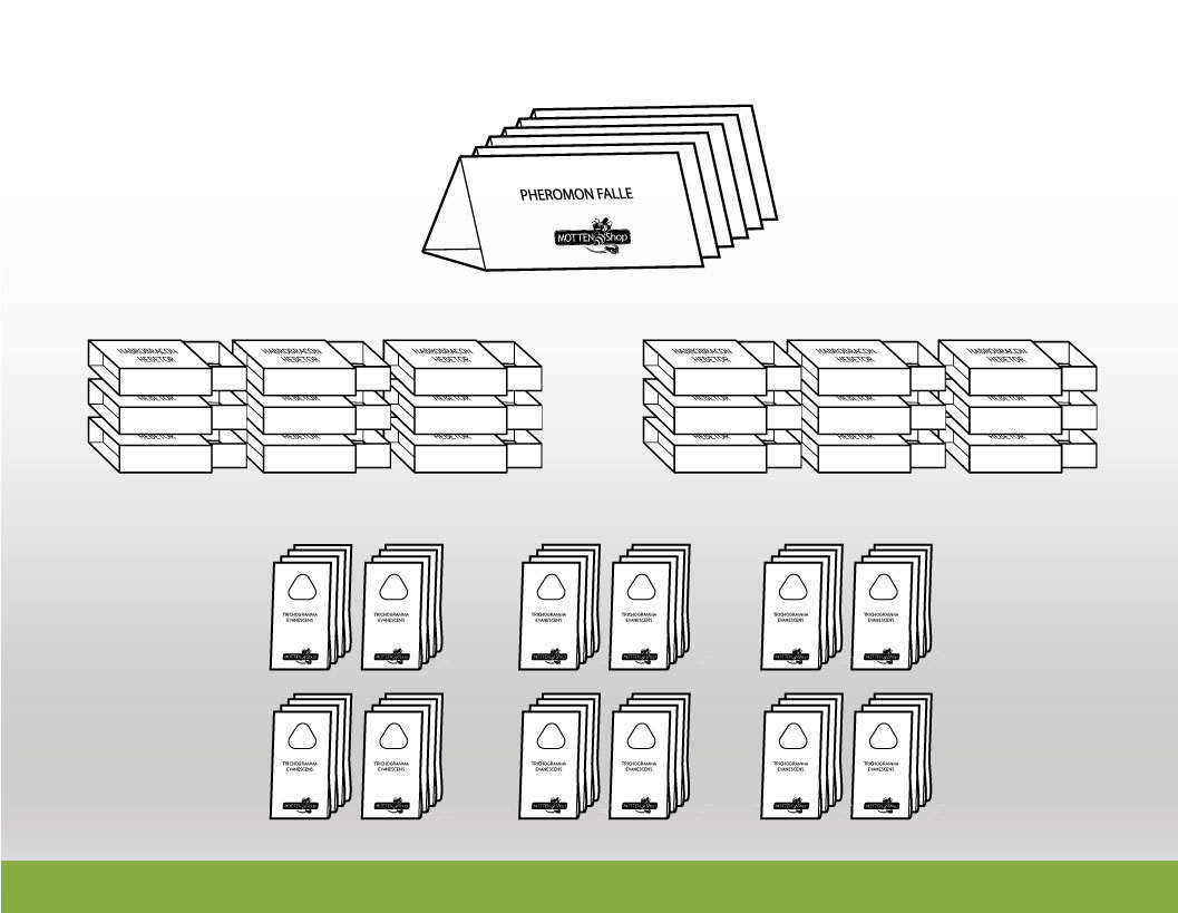 Lebensmittelmotten-Paket: Tricho-XXL™