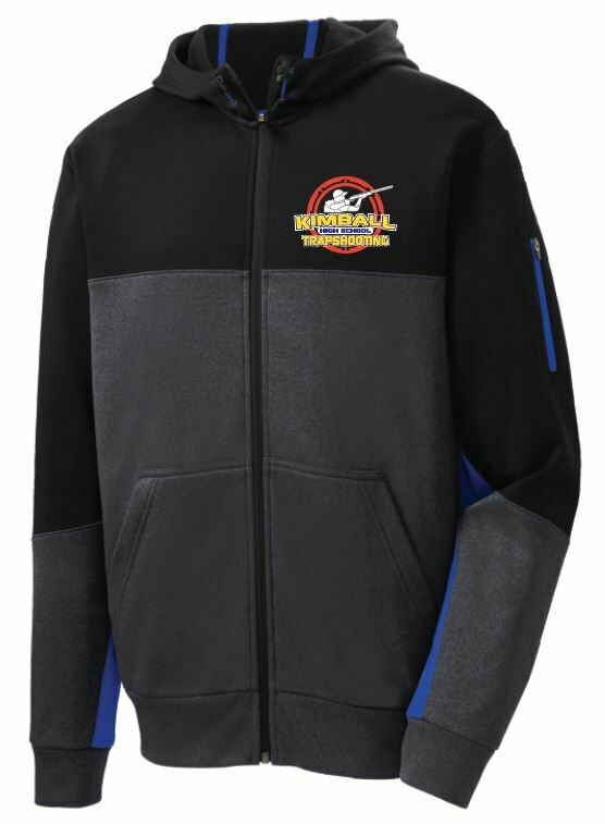 Sport-Tek® Tech Fleece Colorblock Full-Zip Hooded Jacket - TRAP SHOOTING