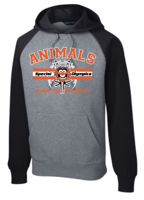 ANIMALS PULL OVER HOODED SWEATSHIRT