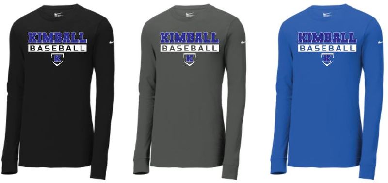 BASEBALL NIKE DRI-FIT LONG SLEEVE TEE
