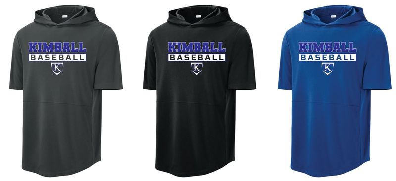 BASEBALL SPORT-TEK SHORT SLEEVE HOODIE