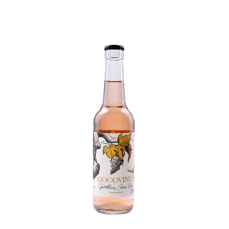 GOODVINES Sparkling Cuvée  ROSÉ - VEGAN HALAL 0,33l
