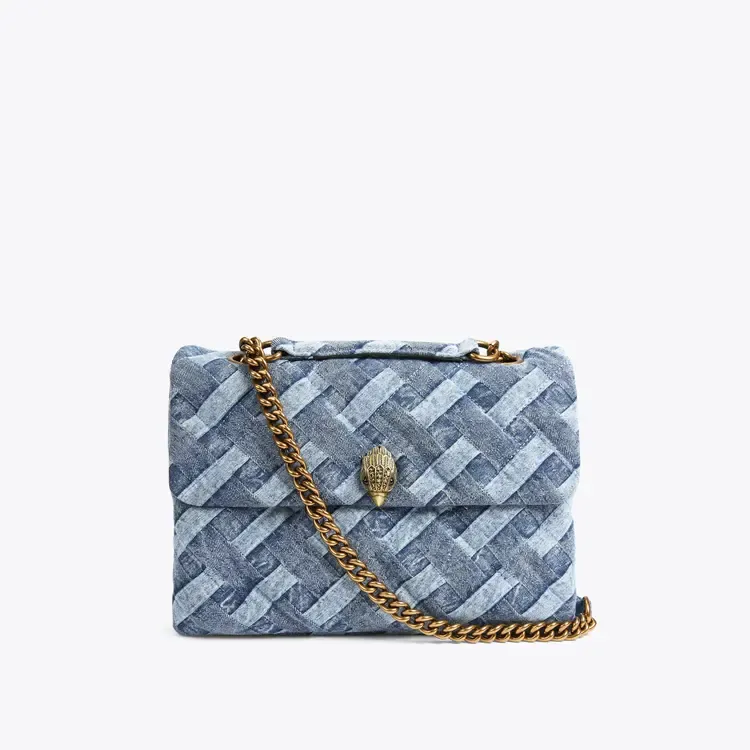 LARGE DENIM KENSINGTON BAG