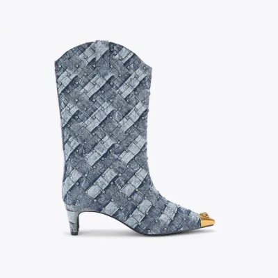 REGENT DENIM WESTERN BOOT
